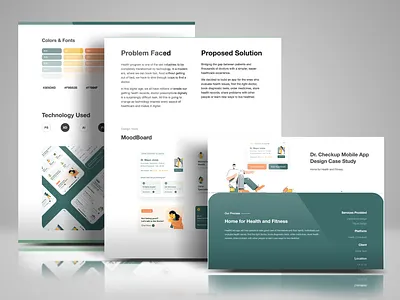 Health Consultant Case Study Design case study clean ui healthcare hims management mockup patient screens ui ux web design white