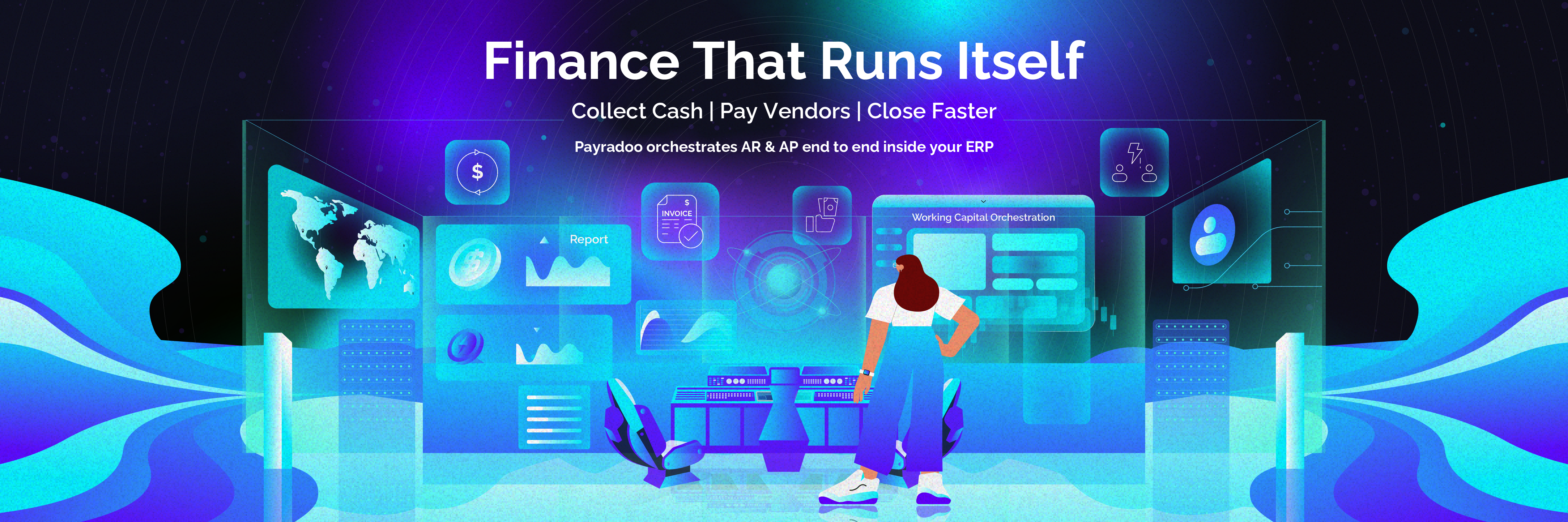 Example of Web Illustration For Saa S & Fintech 