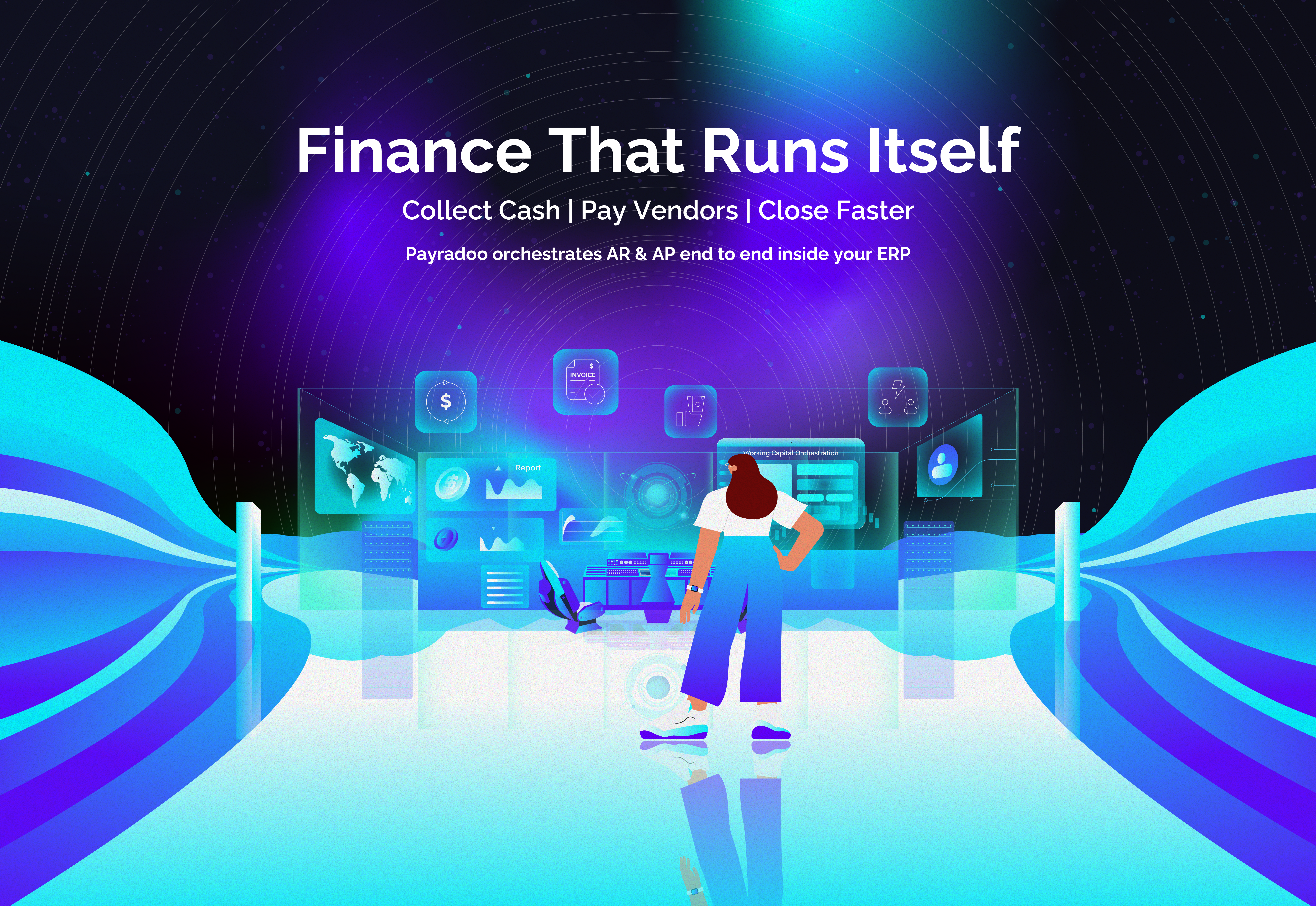 Example of Web Illustration For Saa S & Fintech 