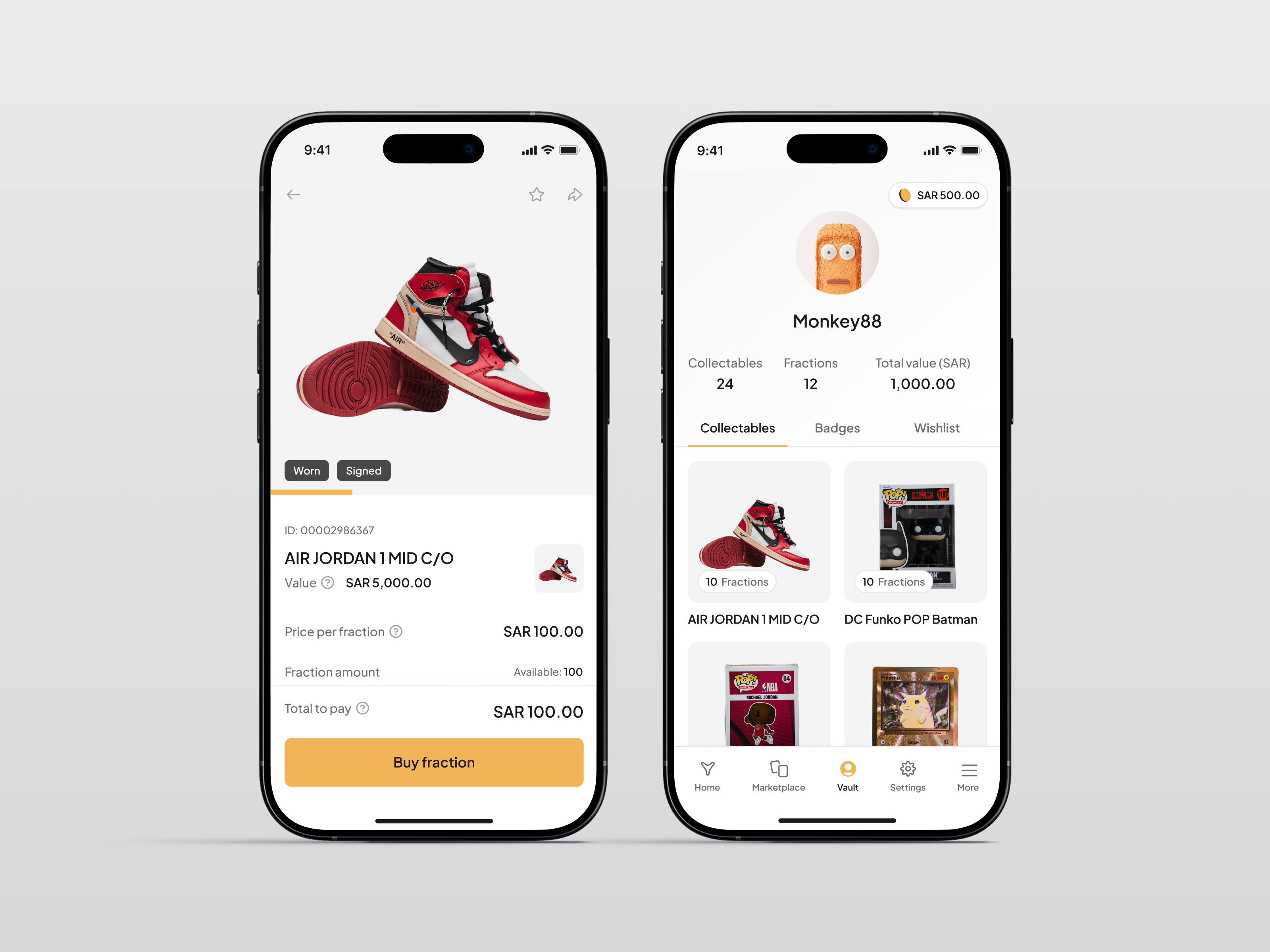 YOX: Premium collectibles marketplace app app badges buy checkout collectibles ecommerce leaderboard market marketplace mobile nft premium purchase trading ux