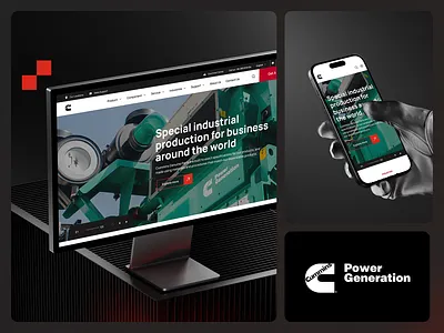 Cummins Corporate Website ui design website
