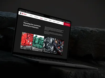 Cummins Website ui ui design website