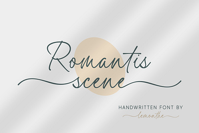 Romantis Scene branding calligraphy design fonts illustration logo typeface typography ui