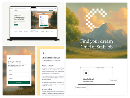 Chief Of Staff | Job Board |  Website Design and Development