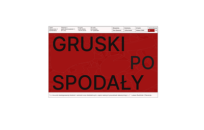 Gruski Pospadały // Teatr Muzyczny w Gdyni billboard design graphic design illustration poster ui