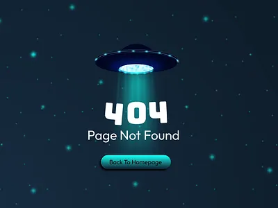 Abducted! Interactive UFO 404 Error Page 404 animation errorpage interactive design rive ufo ui ux webdesign