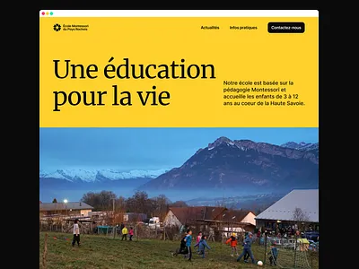 French kindergarten branding #2 branding ecole france kindergarten landing page landing page designer logo logo designer logotype school web design website