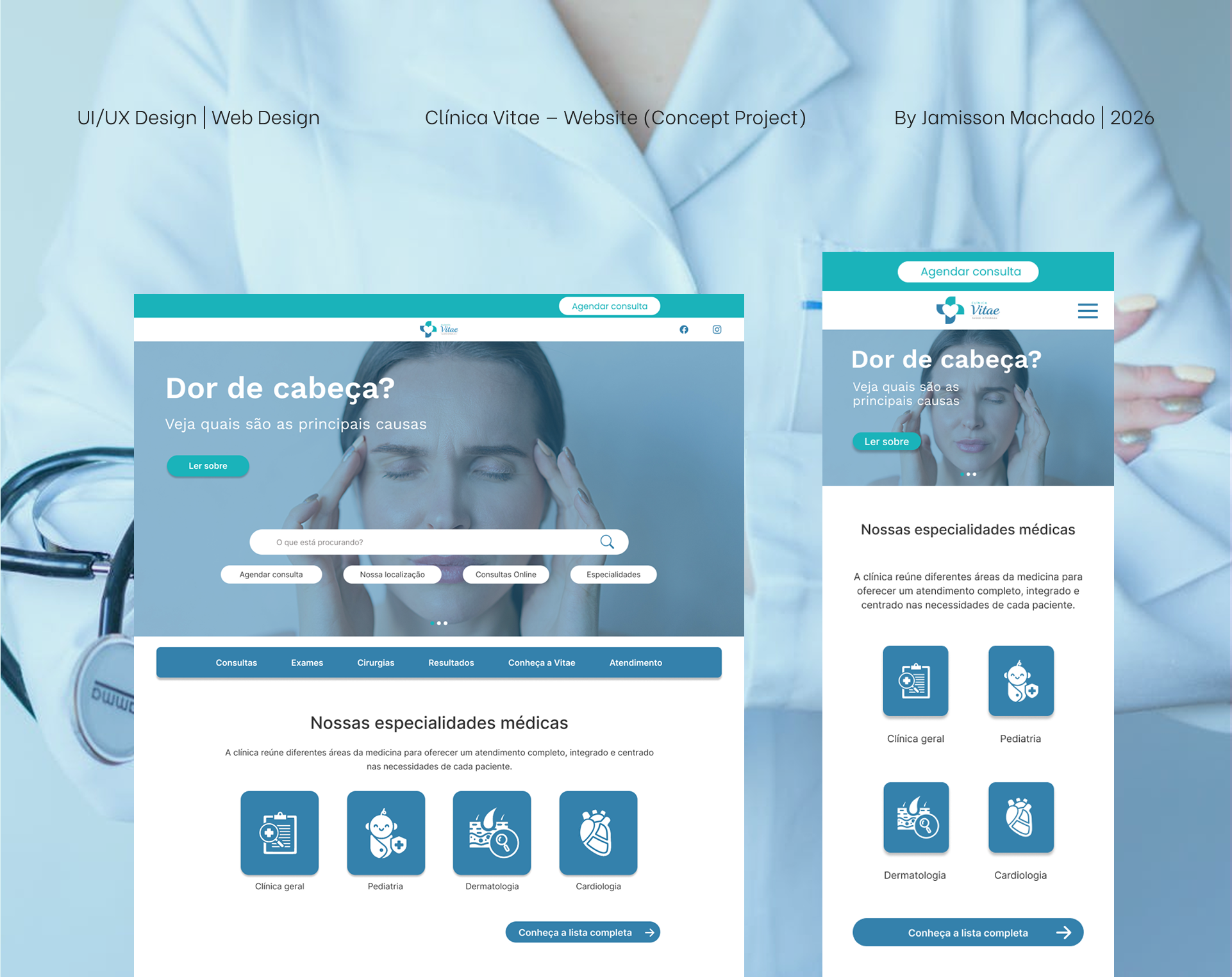 Clínica Vitae — Website (Concept Project) graphic design ui
