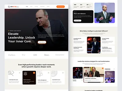 John Mattone Executive Coaching Website Redesign business coach career growth ceo coaching consulting website executive coach leadership coach leadership development mindset coaching personal branding professional growth ui design ux design web design