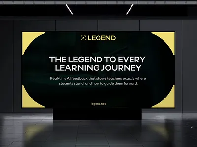 Legend Animated Digital Sign abstract logo animated banner animated digital sign animated sign animation compass logo digital sign logo animation logo design logo designer minimal logo motion design