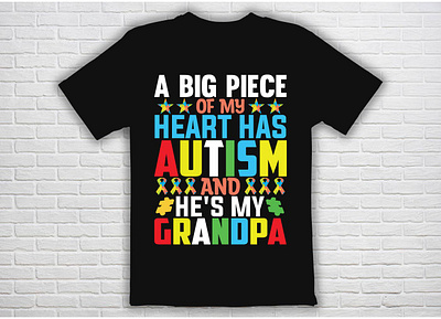 World Autism Day t shirt design illness