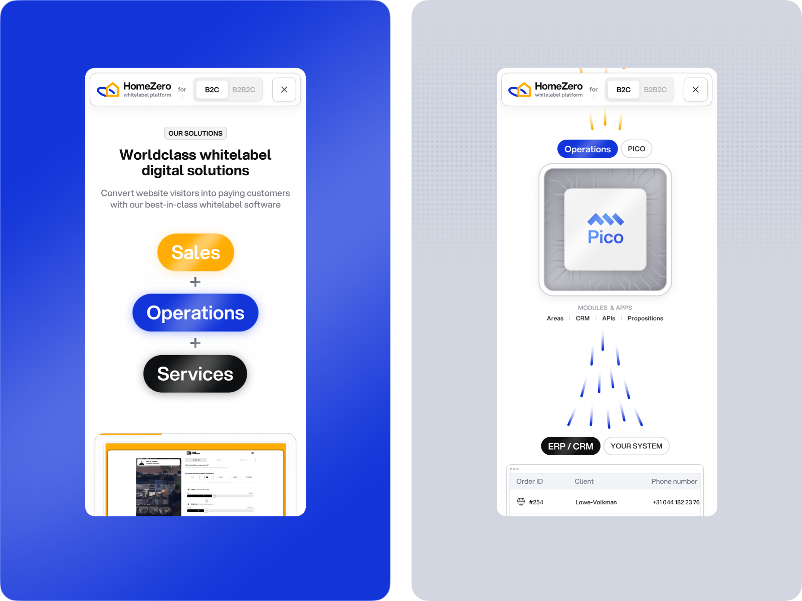 Mobile Landing Page for B2B White-Label Energy SaaS app design clean design cleantech energy enterprise ui interface landing page minimal mobile design mobile ui mobile website modern product design responsive design saas saas design ui design ux design web app web design