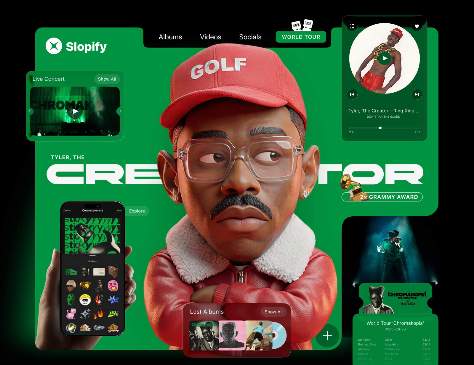 UI Design Concept of Music Service App
