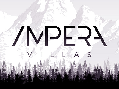 Impera Villas logo design branding chalet rental expensive fashionable ibiza identity impera villas lettering logo luxurious brand luxurious chalet luxury minimalism seychelles switzerland villa rental