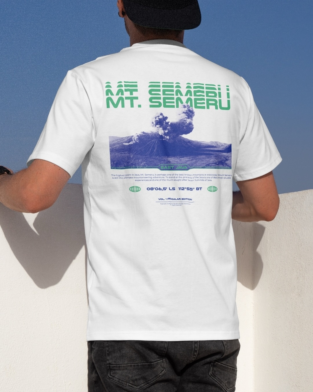 Mt. Semeru identity apparel branding design download identity lifestyle logo mockup mockups outdoor premium psd t shirt template typography