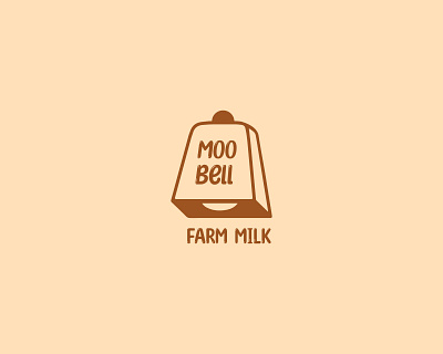 Logo | Farm milk MOO BELL bell branding cow design farm graphic design logo milk milk logo typography