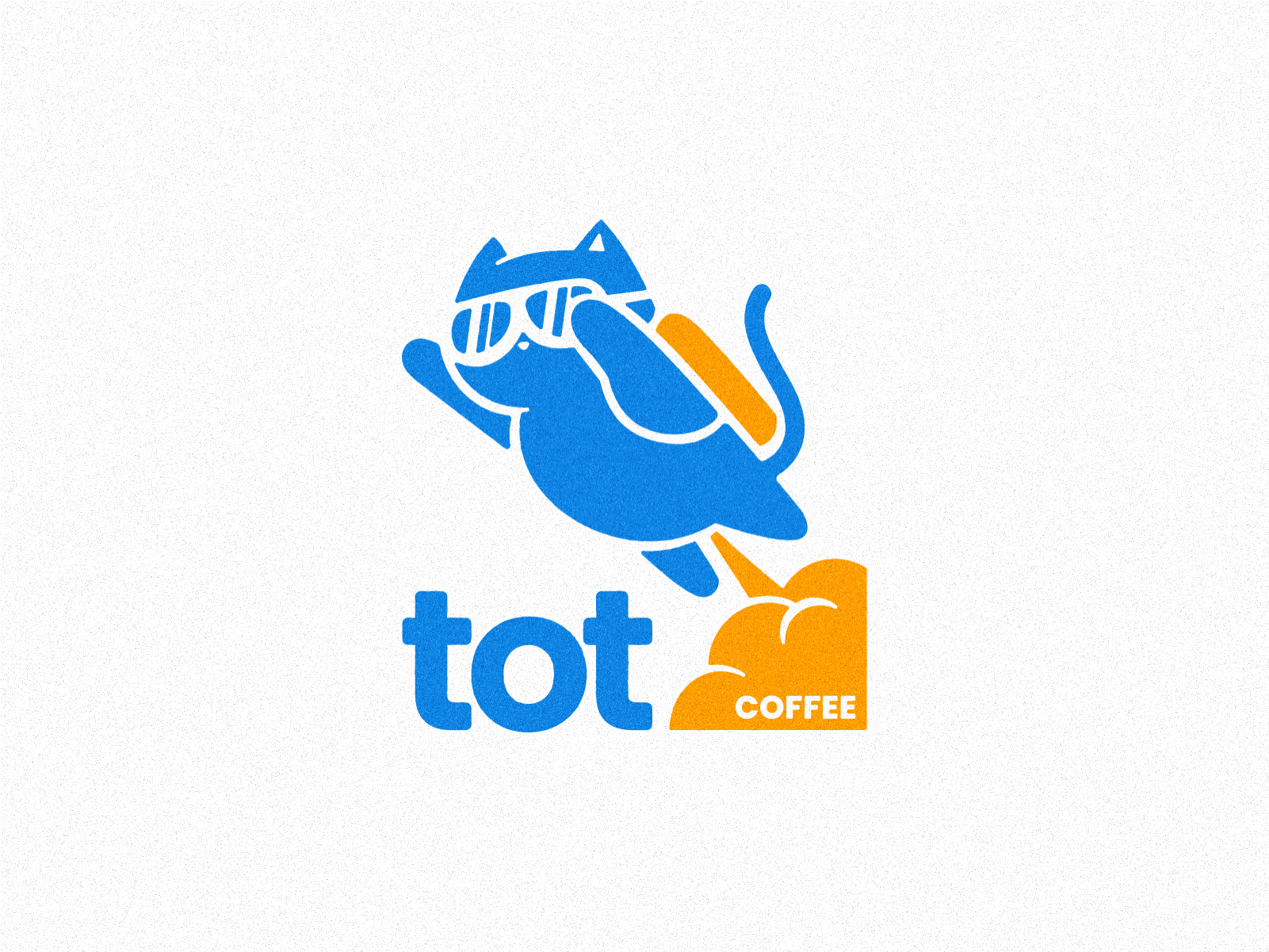 tot coffee branding cat coffee logo logodesign