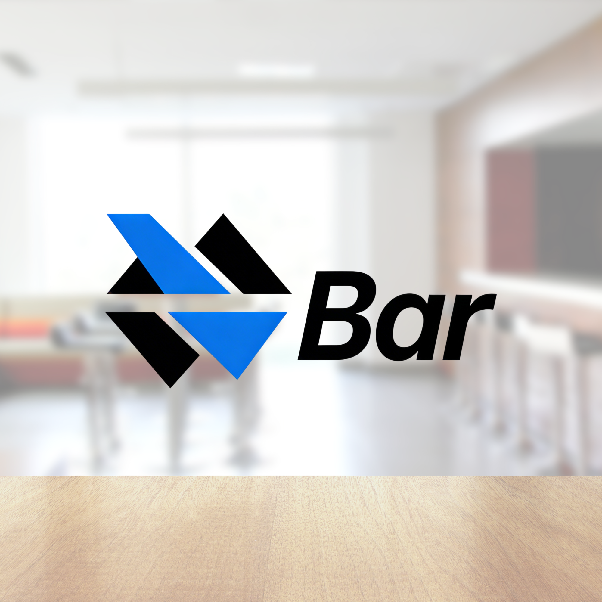Bar - Minimalist Modern Brand Identity & Logo Design Case Study bar logo design blue and black logo brand identity business logo corporate identity creative logo custom typography geometric logo graphic design logo design logo designer mfdesignzone minimalist branding minimalist logo modern logo professional branding stationaries design vector design visual branding
