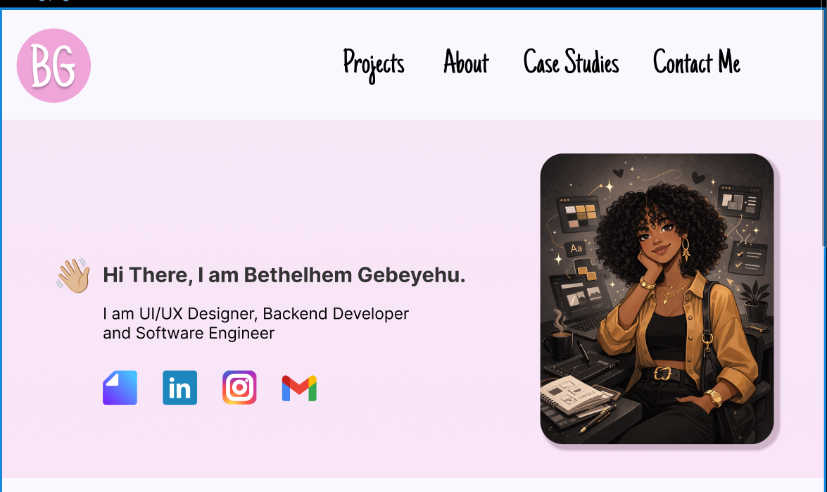 A landing Page for personal portfolio