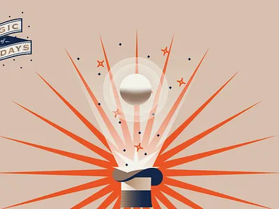Magic of Fridays Brand branding design event event branding graphic design illustration logo magic magical magician vector