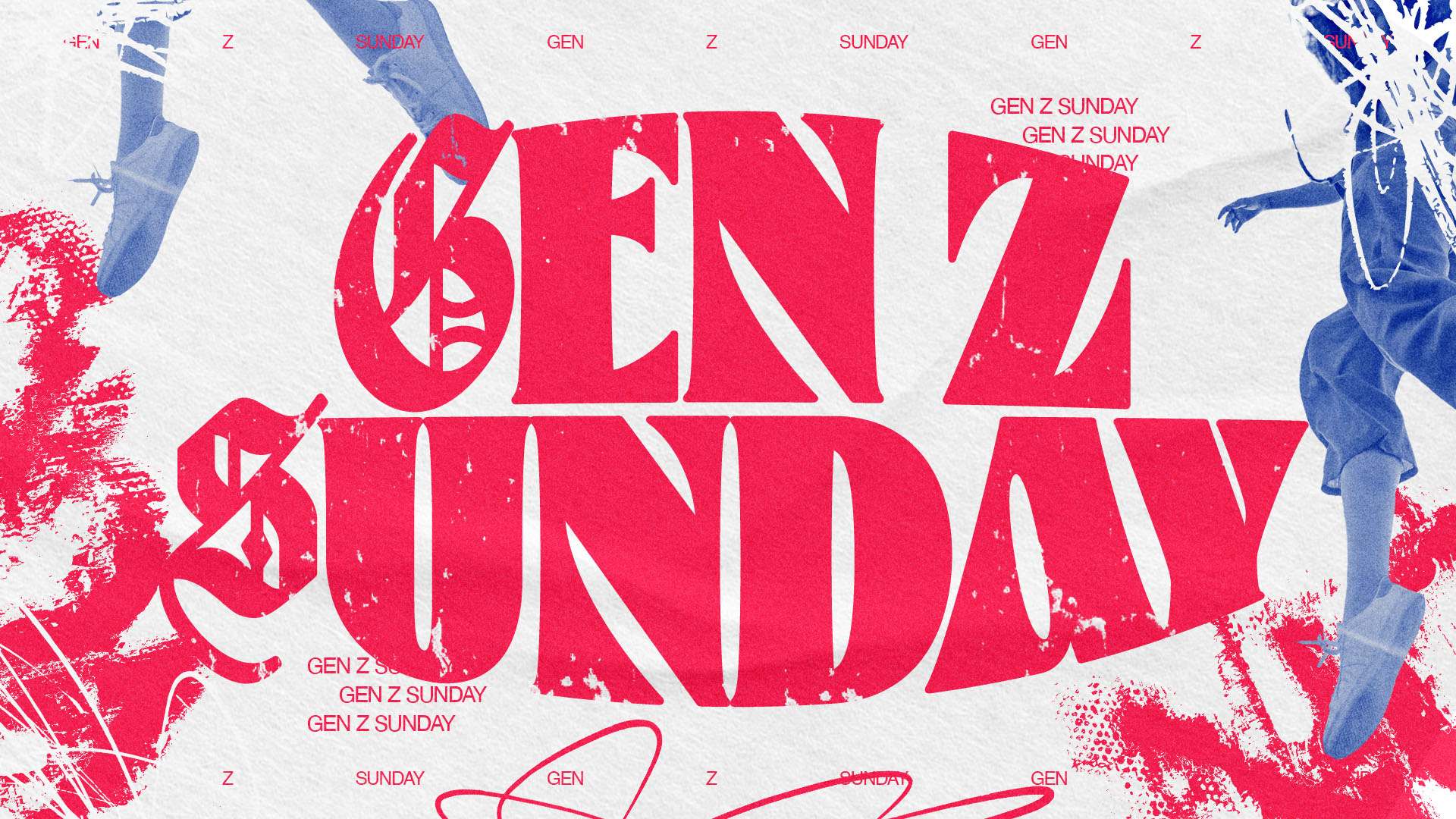 Gen Z Sunday | Church Event christian church editorial design god graphic design jesus poster sermon social media type design