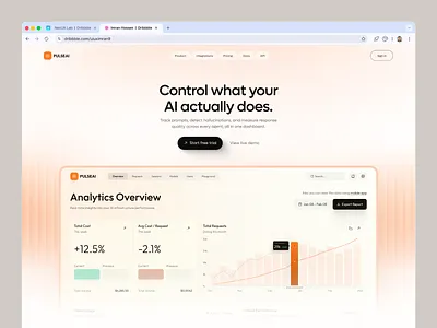 AI SaaS Landing Page ai saas landing page ai saas website ai website design interface landing page product saas landing page saas website service startup ui ux web website