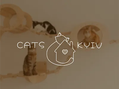 Логотип притулку для котів branding design figma kyiv logo