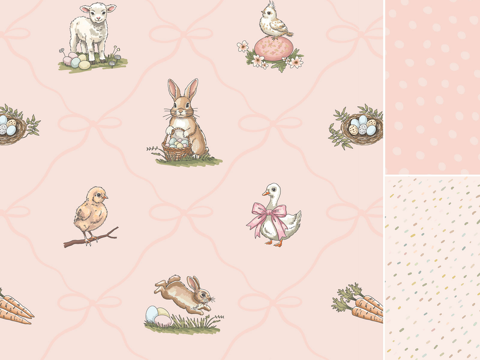 Easter Morning Meadow — Illustration & Pattern System