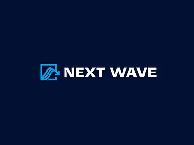 Next Wave analytics badges brand branding data identity illustration logo packaging print surf typography wave