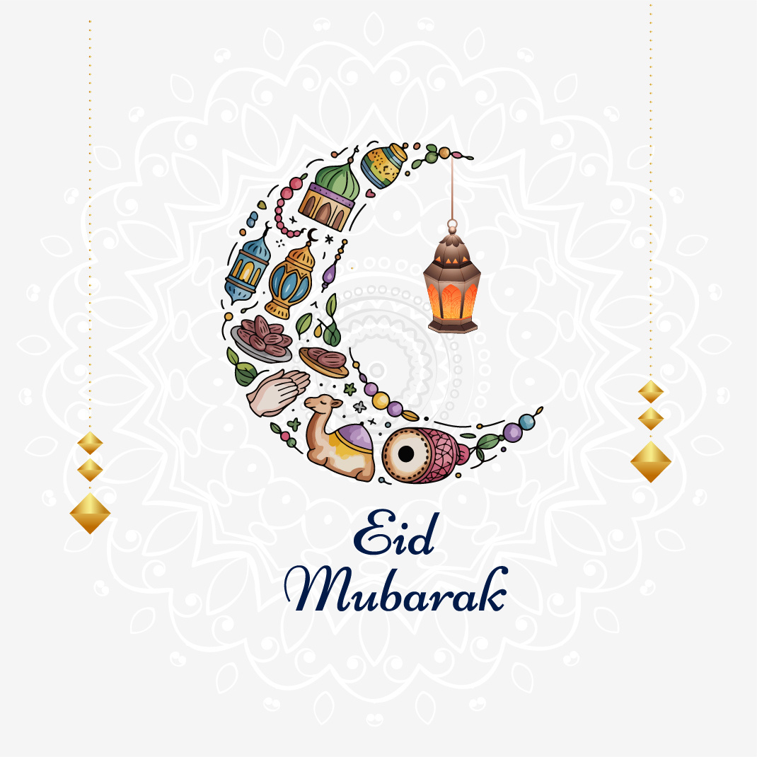 Eid Mubarak poster Design banner banner design branding branding design design graphic design illustration poster poster design vector vector art