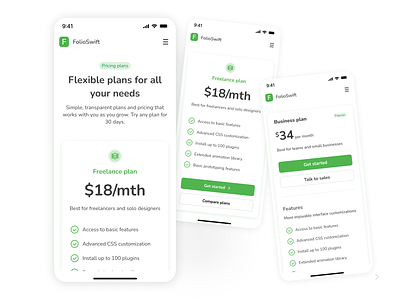 Pricing plans UI design app design figma mobile mobile app design plans pricing pricing plans product design ui ux web web design website