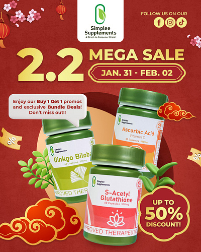 Simplee Supplements Super Health Sale by meowkumi on Dribbble
