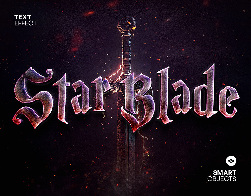 Fantasy Movie Tittle Text Effect design effect fantasy graphic design movie name photoshop solasome title typography