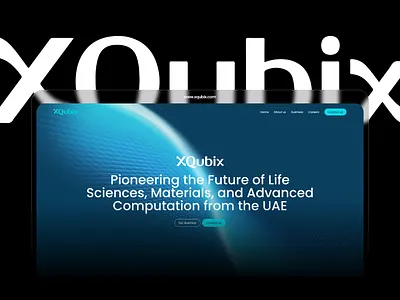 XQubix — Designing a Digital Platform for Molecular Innovation biotech web design deep tech ui innovation interface pharmaceutical platform quantum computing brand scientific website sumaart 素马设计