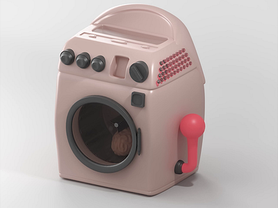 WASHING MACHINE ANIMATION 3d animation blender3d branding cartoon concept creation motion graphics productanimation pure materials sketching washing mashine