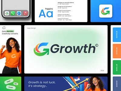 Letter G, Growth, Arrow, Marketing Logo Design app icon logo arrow bank logo brand guidelines brand identity branding corporate identity creative logo finance logo fintech logo growth logo letter g letter logo logo marketing logo modern logo monogram logo saas logo software logo upward