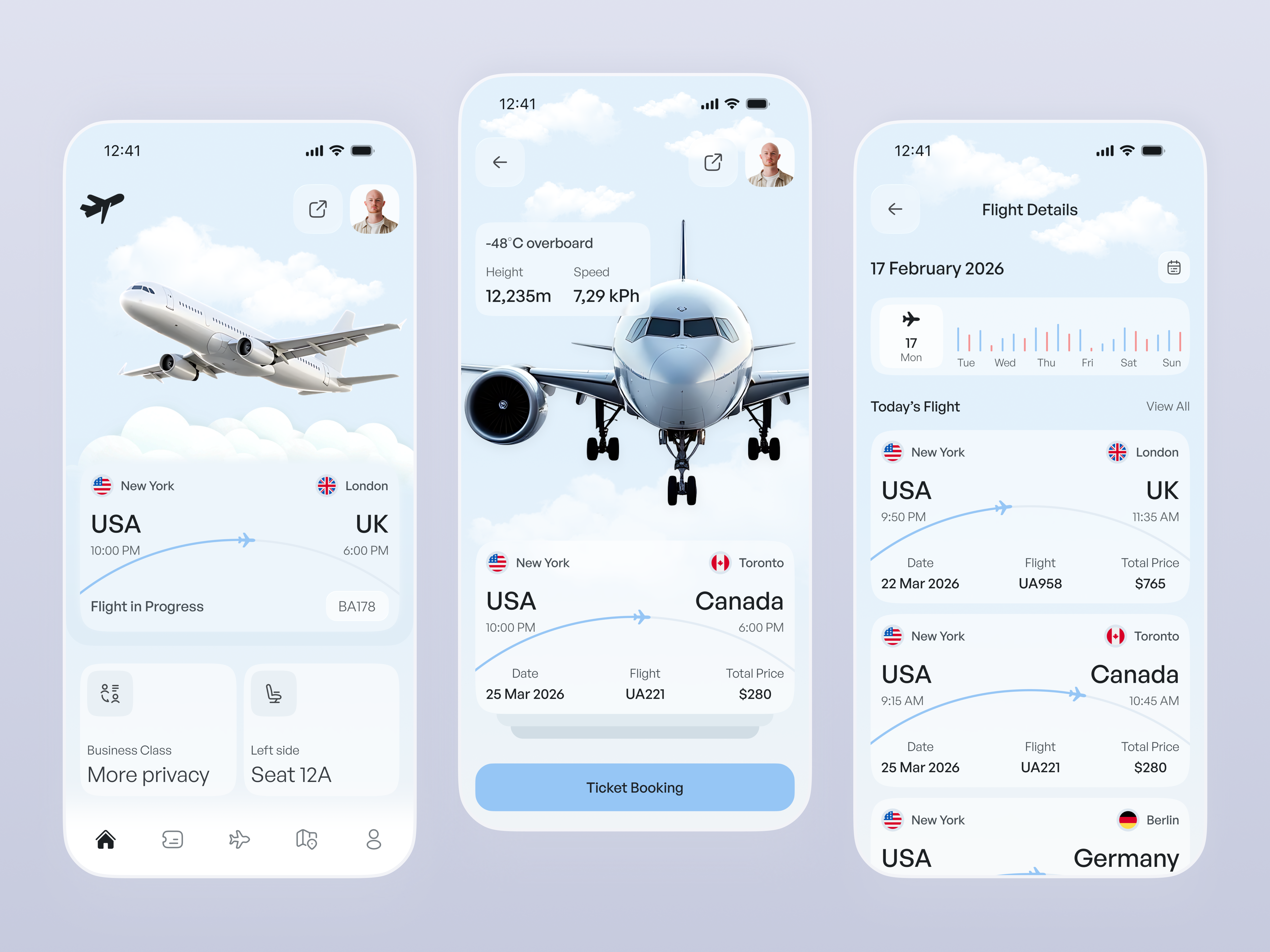 Flight Booking App UI - Smart Travel Experience airline app app design booking booking app dashboard ui fintech travel flight app flight booking flight booking app mobile app mobile ui modern app ticket booking travel app travel tech uiux user interface