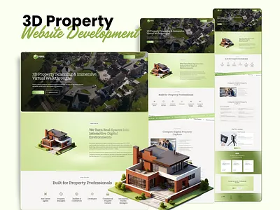 3D Property Scanning & Immersive Virtual Walkthrough Website 3d property website design clean design digital property capture figma modern web real estate website ui responsive design ui ux web webflow website development wordpress