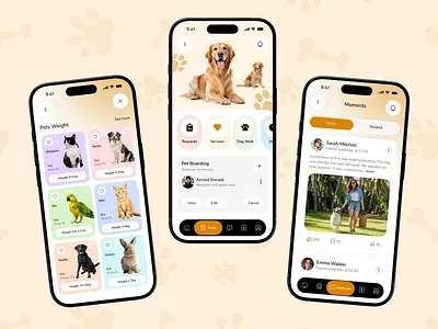 All-in-One Pet App – Buy, Sell & Pet Services UI animal marketplace animal rescue app design design ecommerce app ios marketplace app mobile app pet pet adoption pet app pet boarding pet care pet food pet lovers pet marketplace pet sitter pet store product design ui design