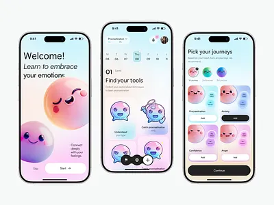 Moodsy – Mental Health & Emotional Wellbeing Mobile App UI 3d app app design emotional design emotional wellbeing figma design healthcare app illustration design mental health app mobile app mobile app design mobile ui mood tracking product design self care app ui ux design wellness app