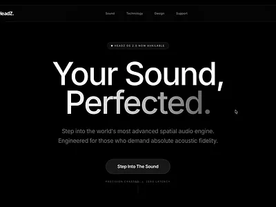 HeadZ - Google AI Studio x Antigravity animation branding design ui ux website website design