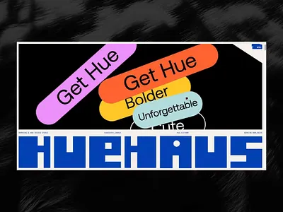 HueHaus Studio animation color creative framer interface pixel ui uiux website