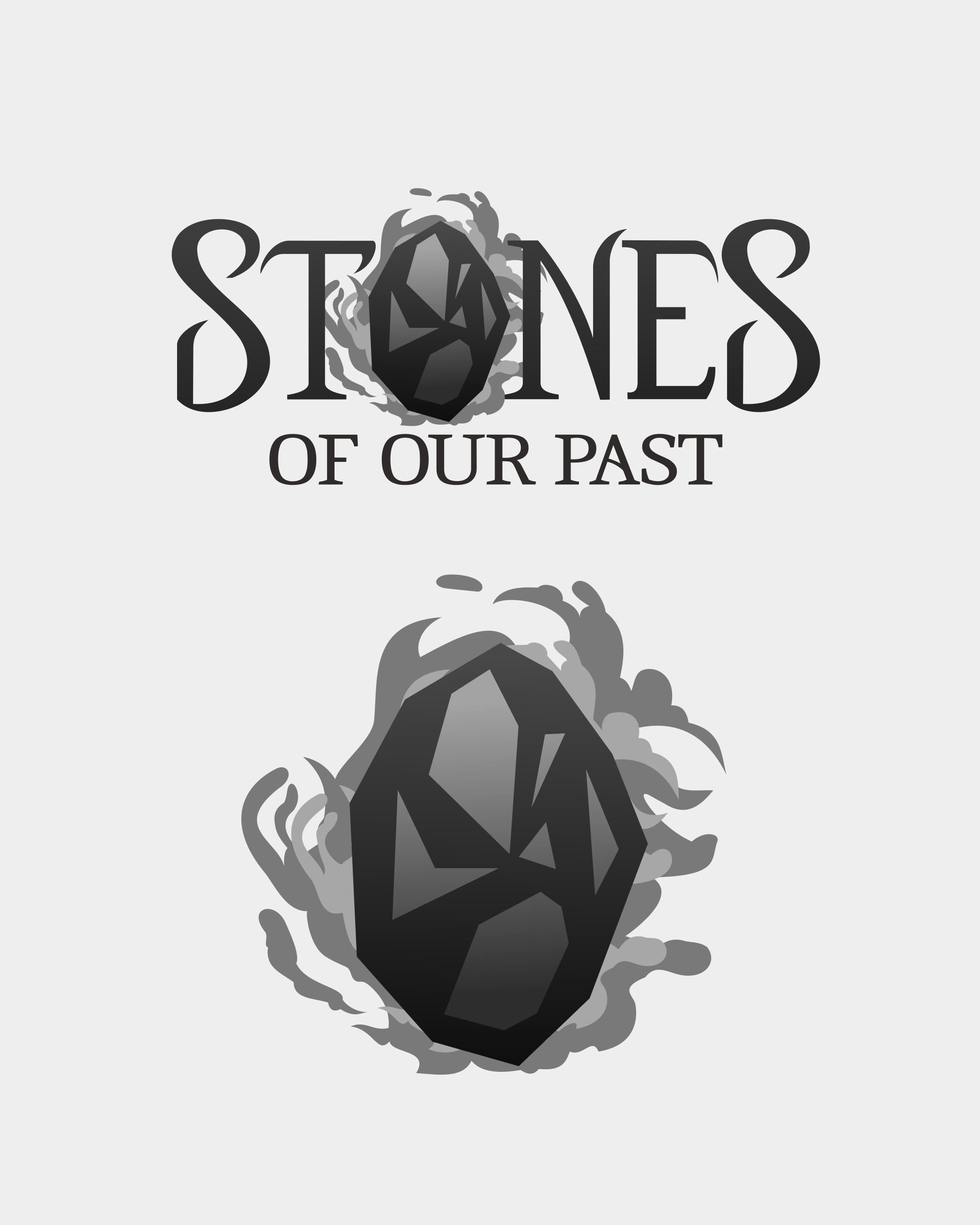 Logo Design for Stones of Our Past branding commission design freelance work graphic design graphic designer logo logo design logo design branding logo designer typographic typography urban fantasy vector