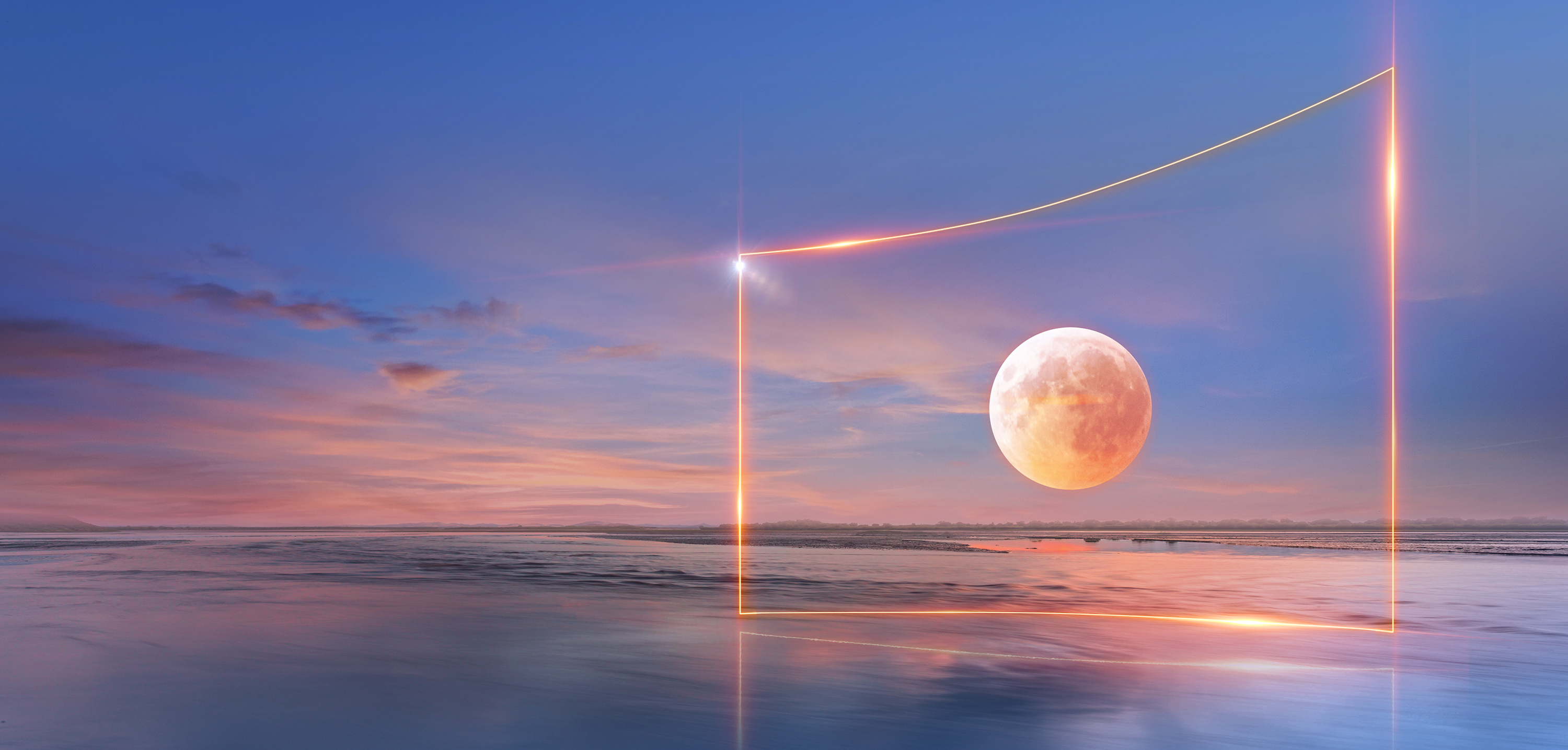 LG OLED TV advertising cg cg7days lg lgtv oled tv 광고 광고시안 광고이미지 구름 달이미지 시안제작 월화수목금토일 하늘 하늘이미지