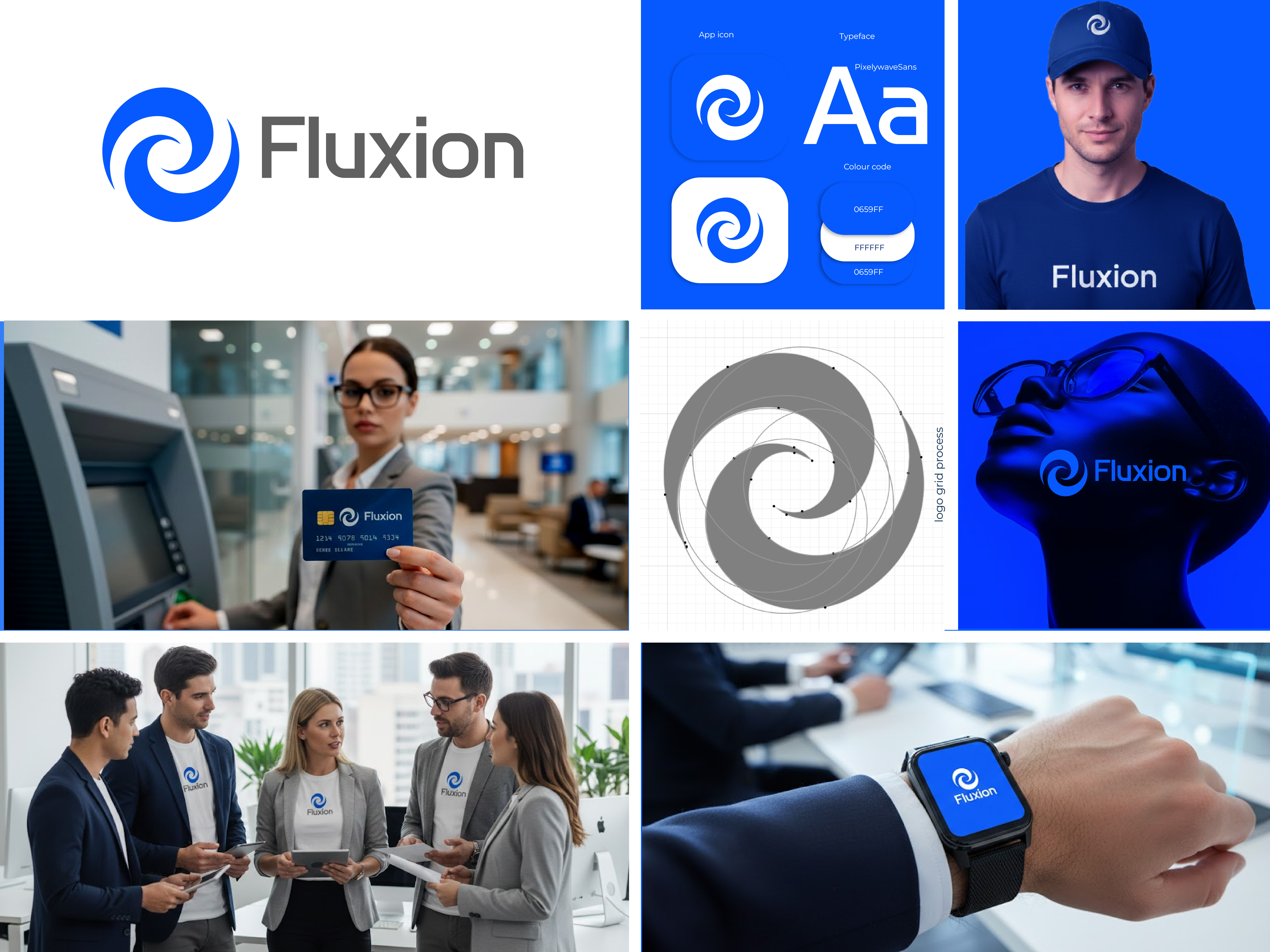 Fluxion — Modern Tech Brand Identity Design