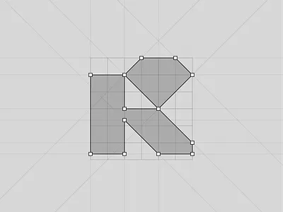 Rubi — mark [grid] ai brand branding design diamond digital geometric graphic design icon jewelry letter r logo marks minimal monochrome monogram negative space tech visual identity web3