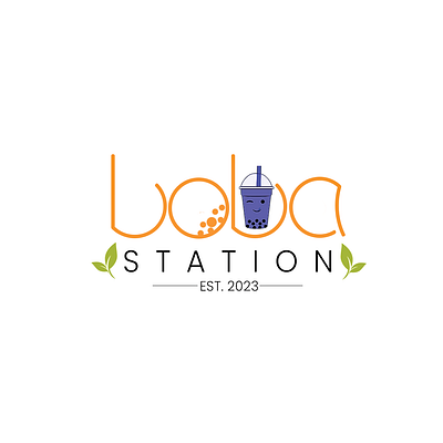 Logo For Bubble Tea Shop branding design graphic design logo typography vector