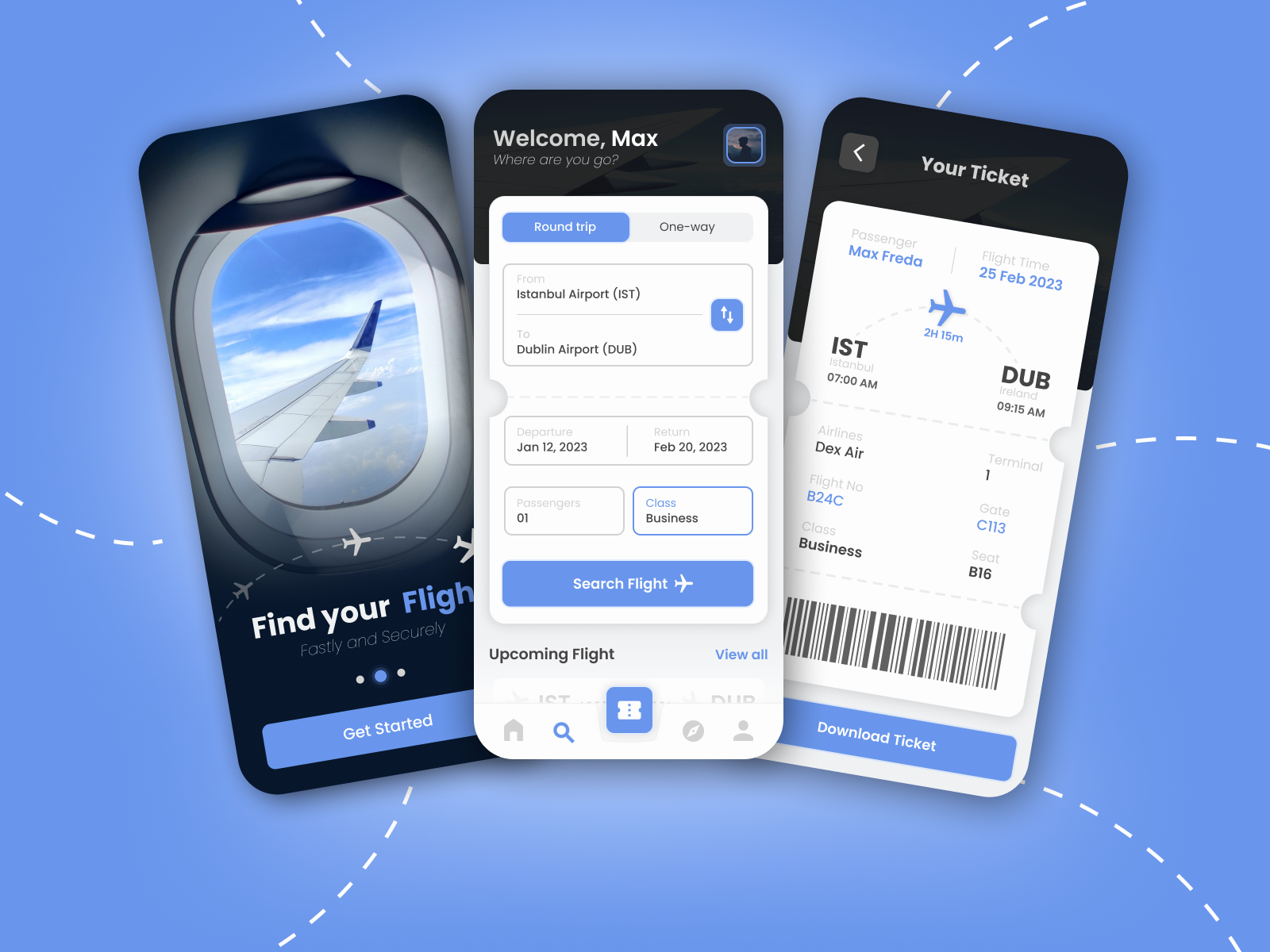 Flight Booking App Design by Mert Metin on Dribbble