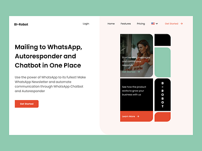 Landing Page - WhatsApp Social Networking app case study creative design designer figma graphic design illustration mobile responsive typography ui ui designer uiux user interface ux ux research website