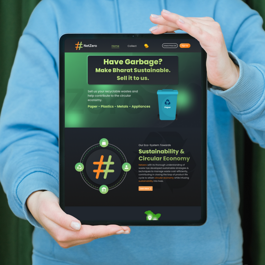 Waste Management System Website UI design animation creative creator design designer hackathon interaction prototype technology ui uidesign uidesigner ux visual design wastemanagement web web design
